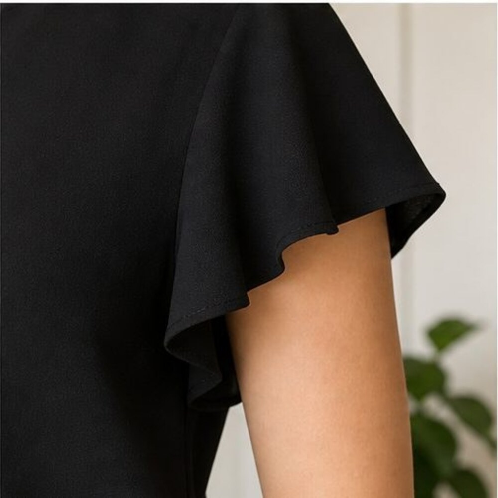 Black Ruffle Blouse - Picture 5 of 6